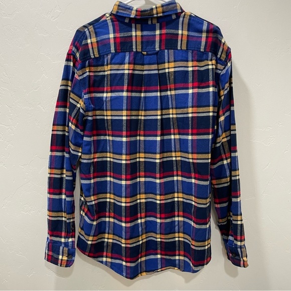 Lands' End Mens Large 16-16.5 Plaid Flannel LongSleeve Shirt Traditional Fit - Picture 7 of 7